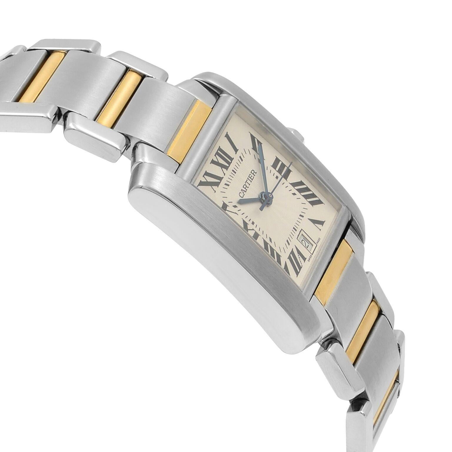 two tone tank watch