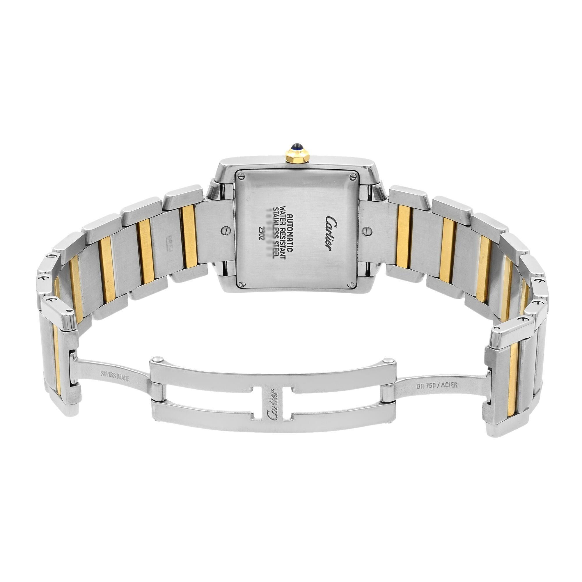 cartier tank française bicolor