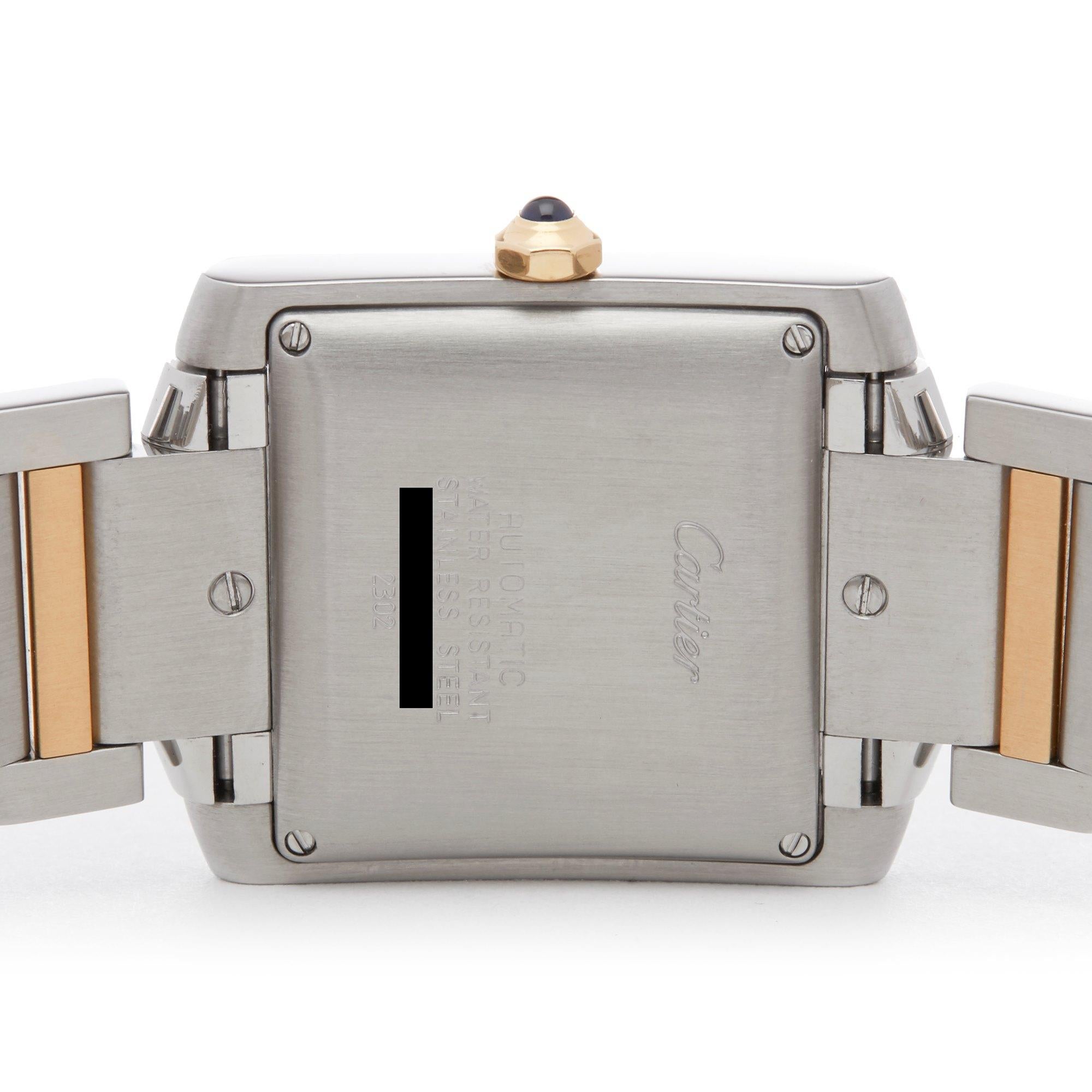 Cartier Tank Francaise 2302 Unisex Stainless Steel Watch 2