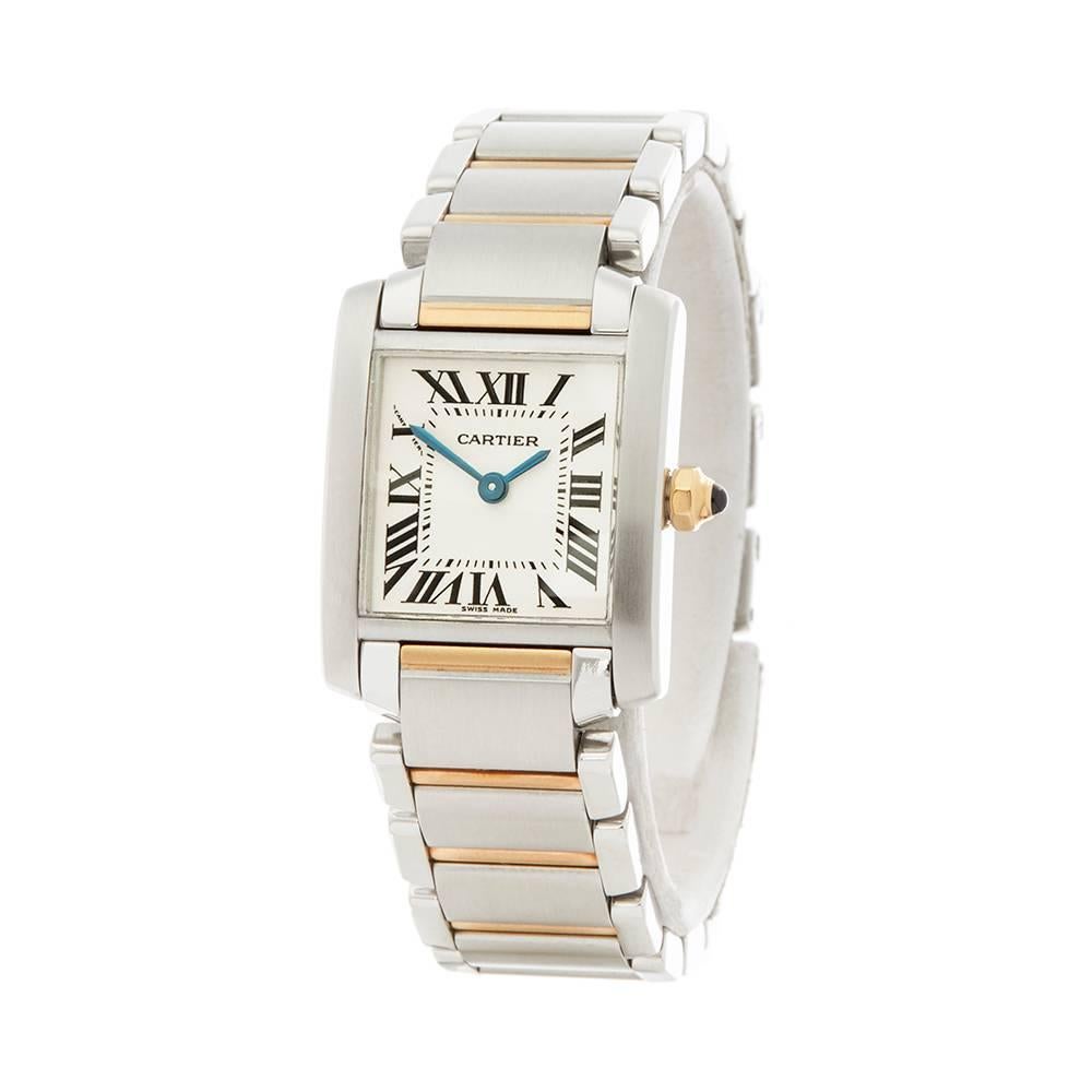 Ref: W5206
Manufacturer: Cartier
Model: Tank Francaise
Model Ref: 2384
Age: 
Gender: Ladies
Complete With: Xupes Presentation Box
Dial: White Roman 
Glass: Sapphire Crystal
Movement: Automatic
Water Resistance: To Manufacturers Specifications
Case: