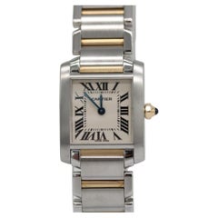 Cartier Tank Française 2384 - Or et Acier - 20 x 25mm - Set complet - 2001