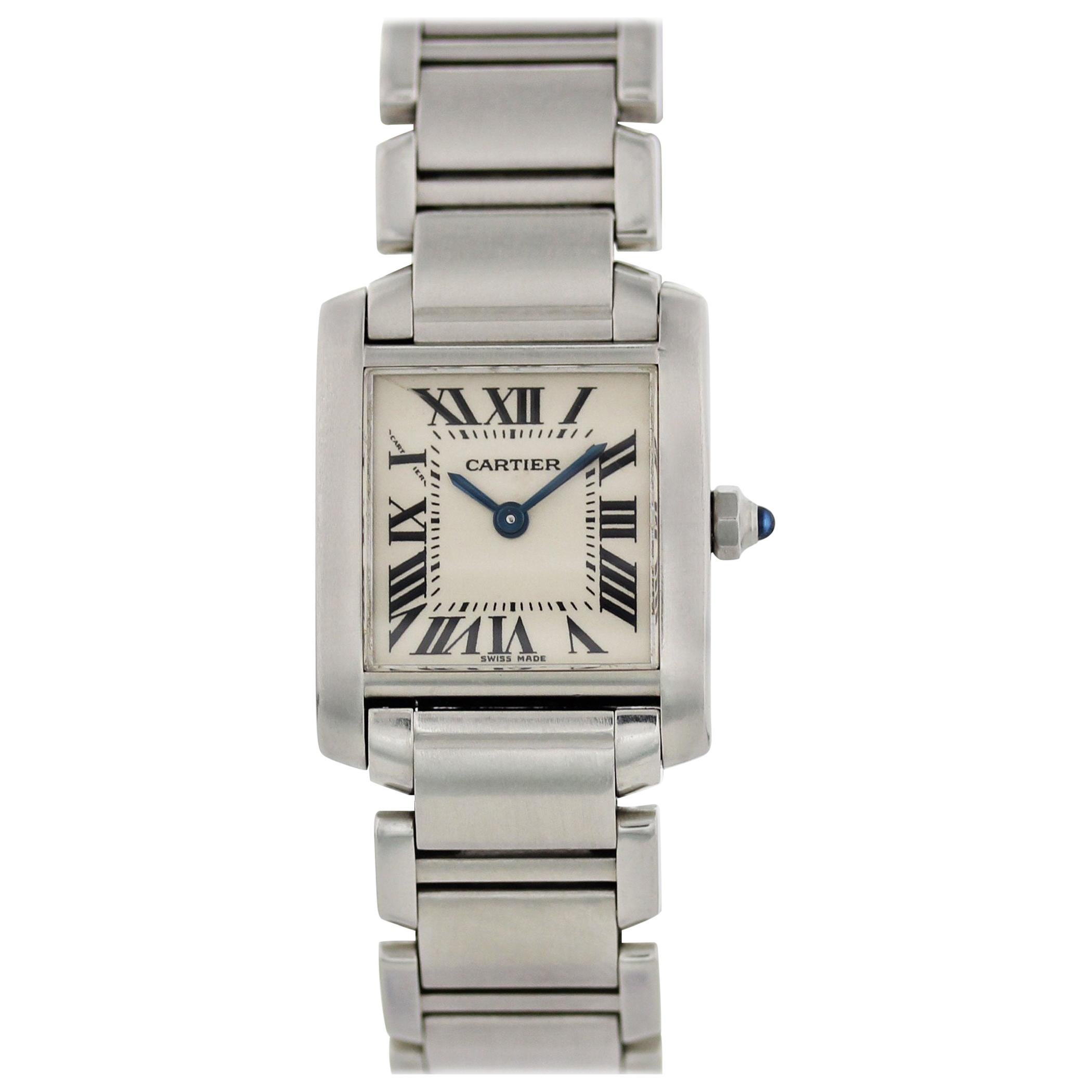 Cartier Tank Francaise 2384 Ladies Watch For Sale