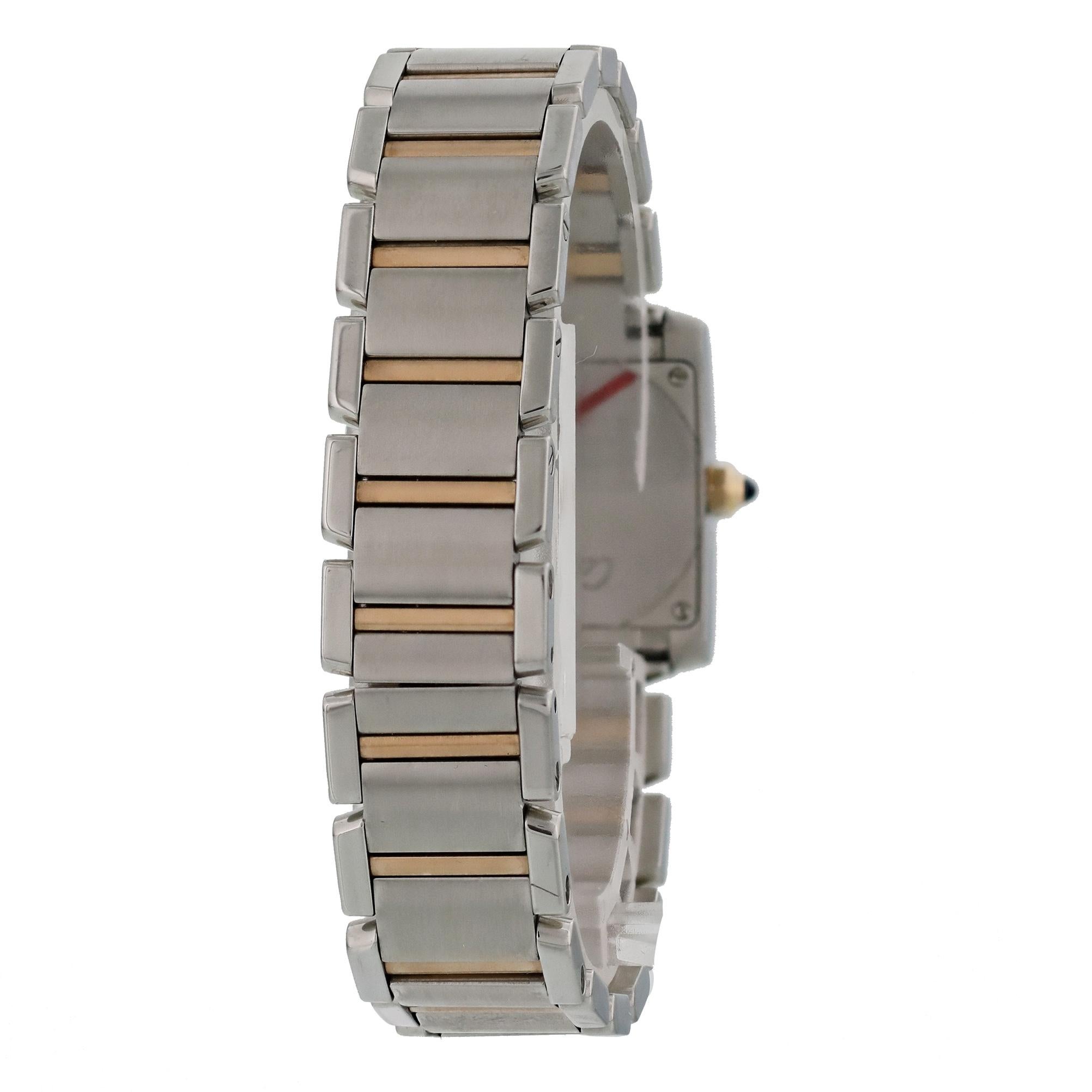 cartier tank francaise mother of pearl