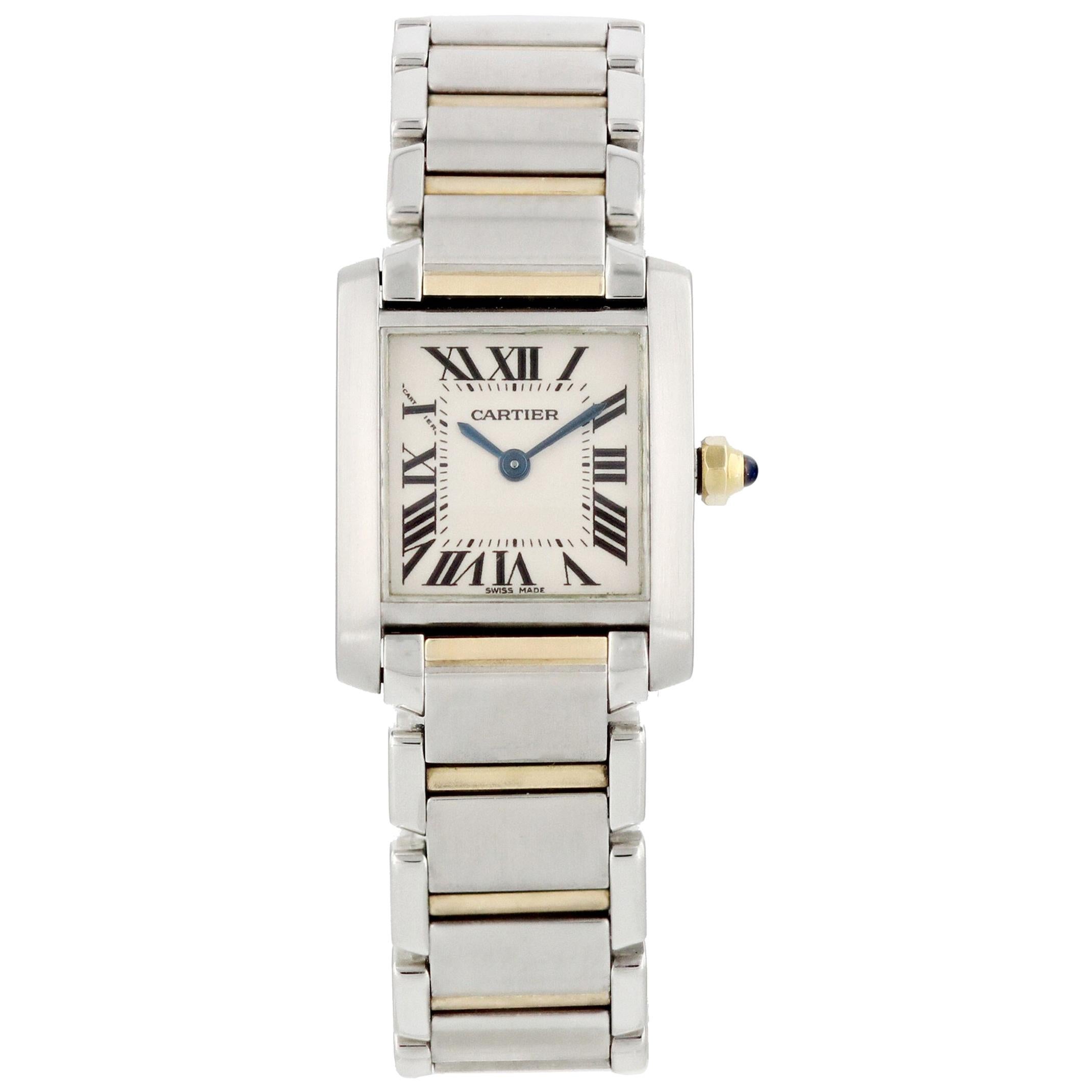 Cartier Tank Francaise 2384 Two-Tone Small Ladies Watch