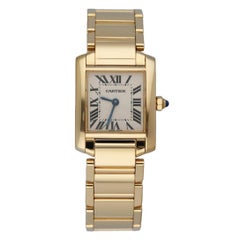 Cartier Tank Francaise 2385 18k Yellow Gold Ladies Watch