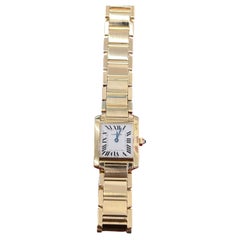 Cartier Tank Française 2385/CC875320 Small 18ct Yellow Gold Ladies Watch