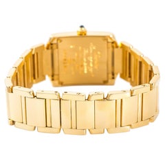Cartier Tank Francaise 2385 W520065 Womens Quartz Watch 18k Gold Box&Papers 20mm