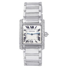 Cartier Tank Francaise 2404, Silver Dial, Certified and Warranty