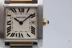 Cartier Tank Française 2465 – Edelstahl und Gold – 24 x 30 mm – Quarz