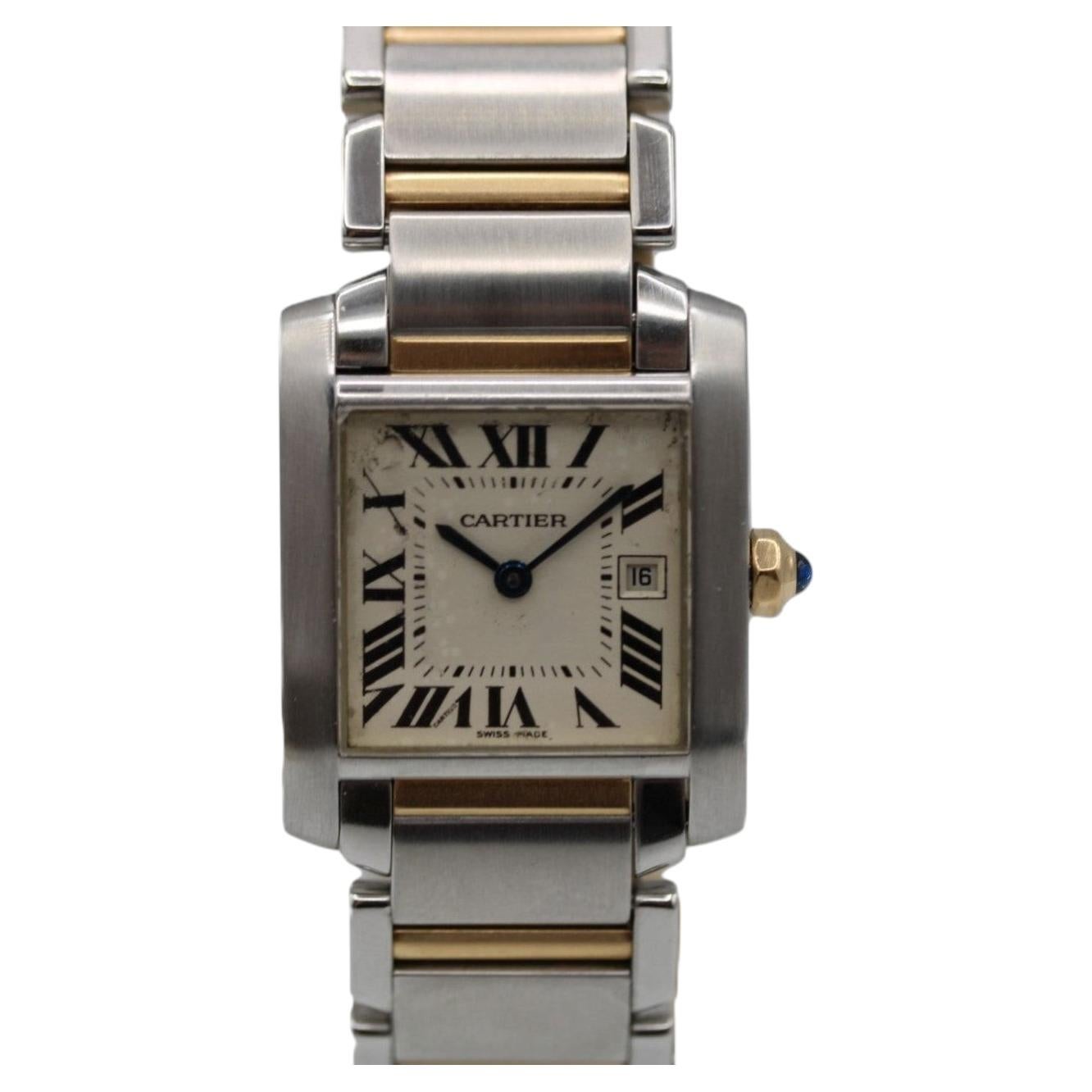 Cartier Tank Française 2465 – Steel & Gold – 24 x 30mm – Quartz