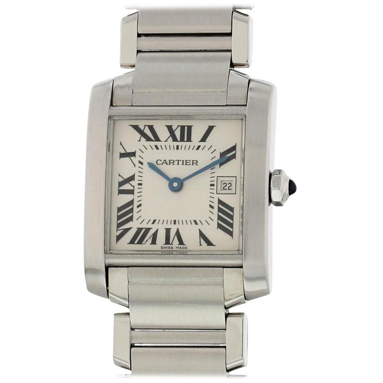 Cartier Tank Francaise 2465 with Band and Missing Dial Certified Pre ...
