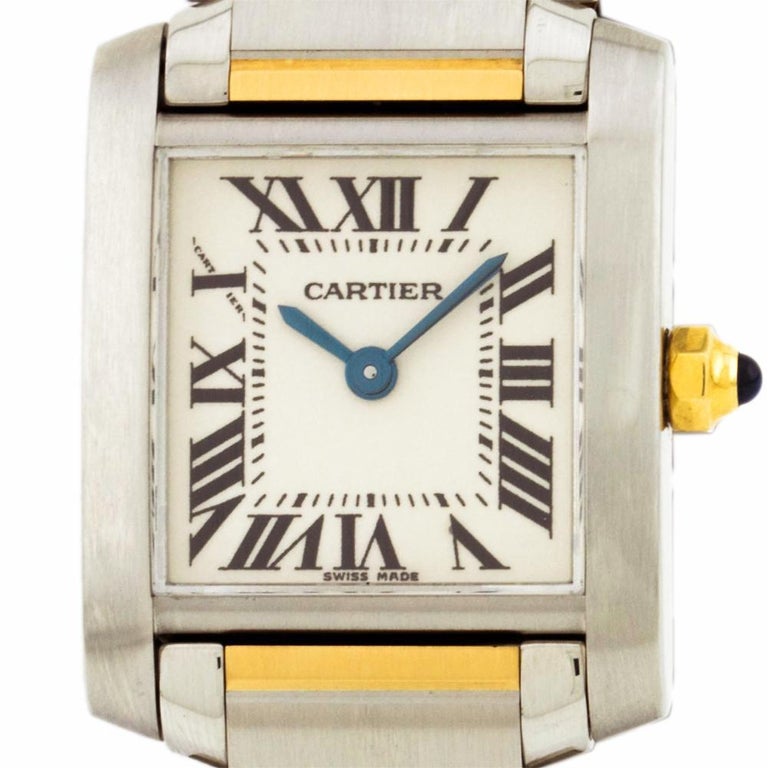 Cartier Tank Francaise 2878, White Dial, Certified and Warranty For ...