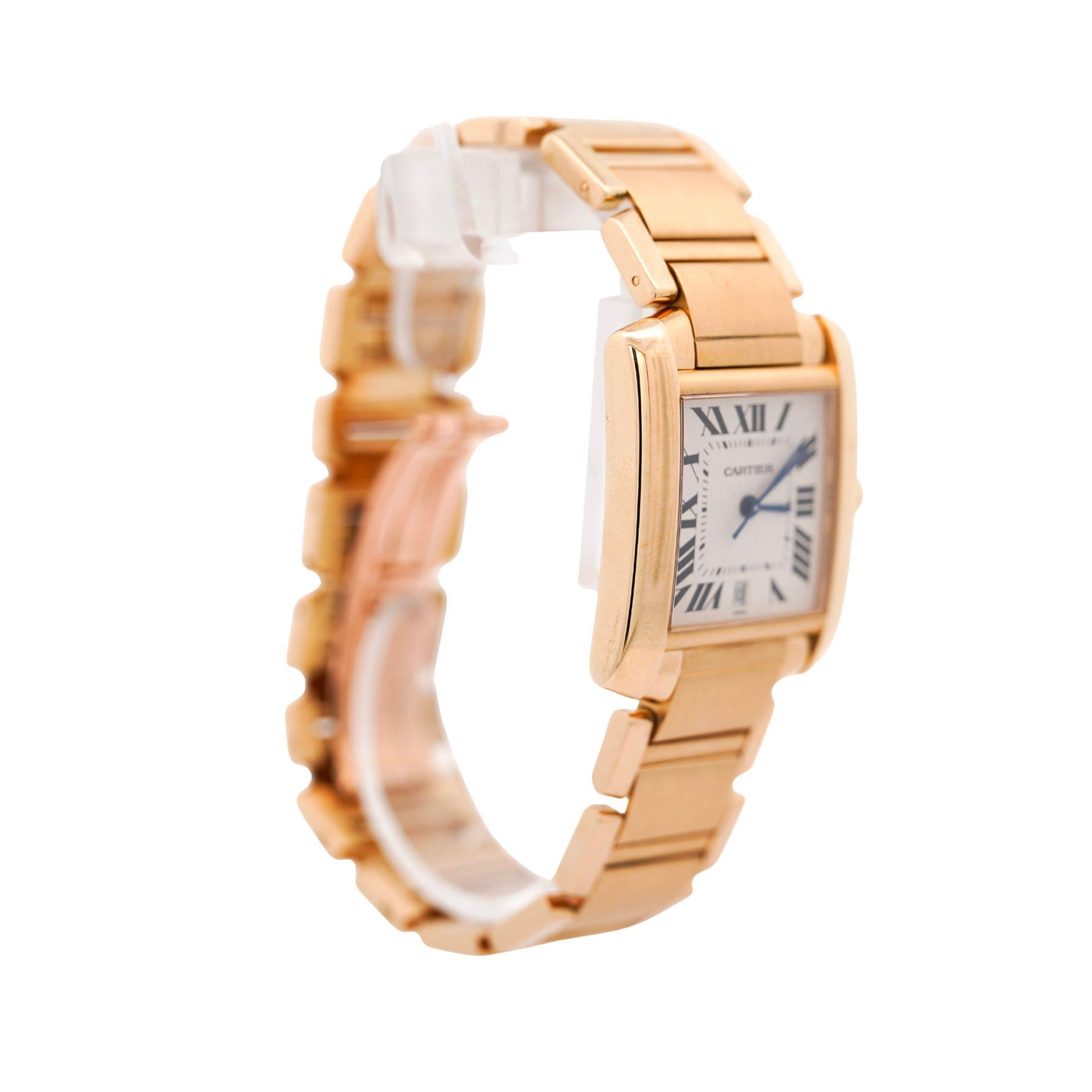 De las mujeres Reloj Cartier Tank Francaise 28mm Oro 18K Automático con Fecha en venta