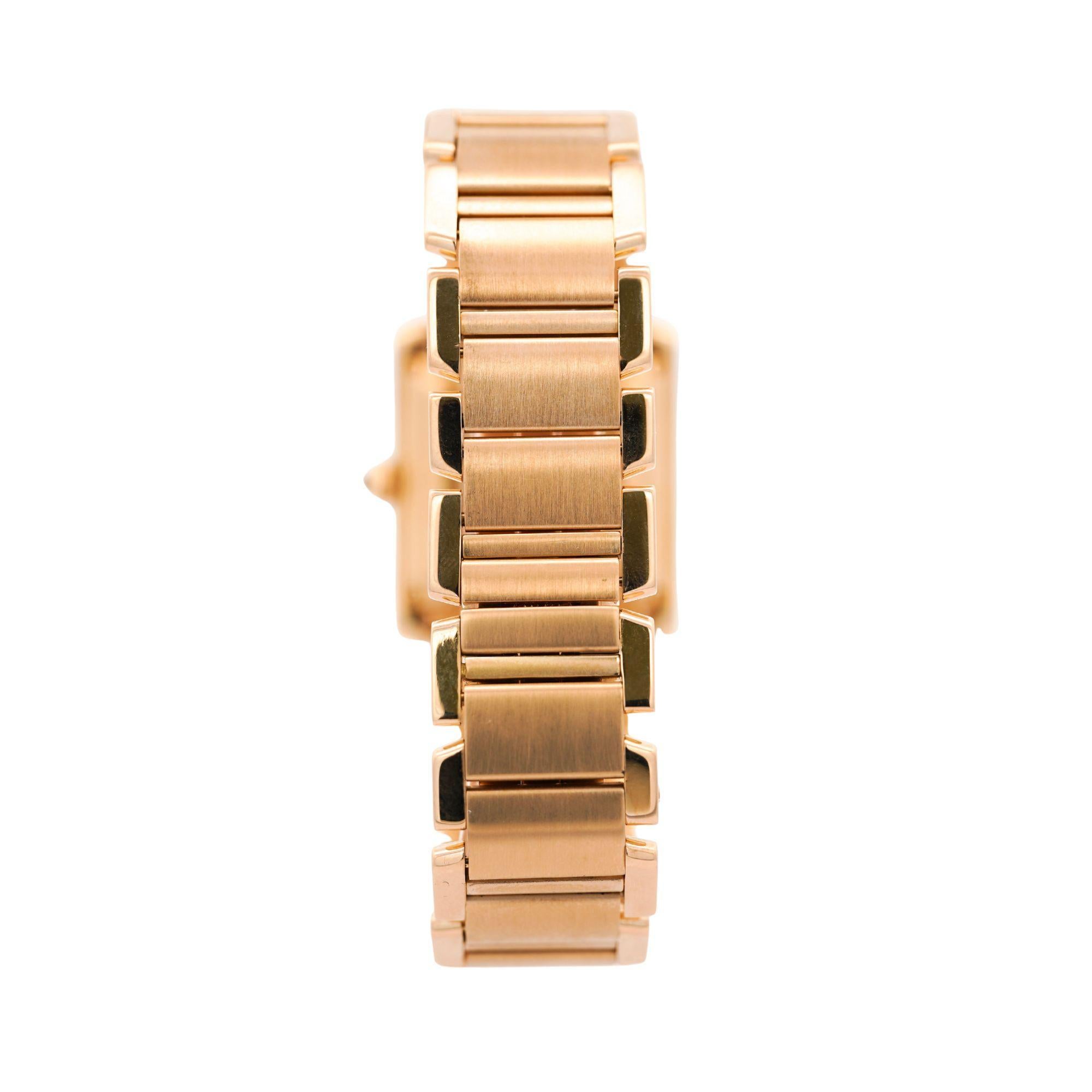 Reloj Cartier Tank Francaise 28mm Oro 18K Automático con Fecha en venta 3