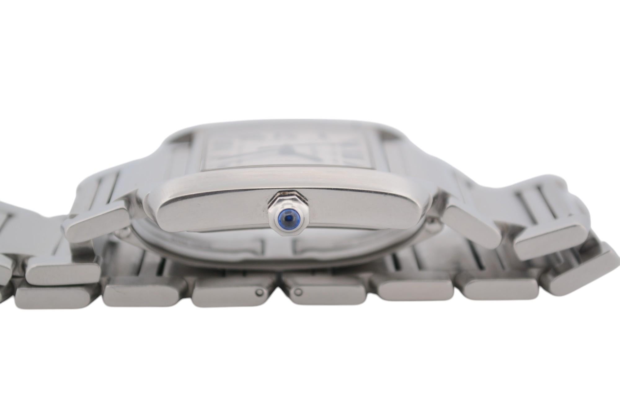 Cartier Tank Francaise 28x32mm Stainless Steel White Roman Dial Ref: 2302 8