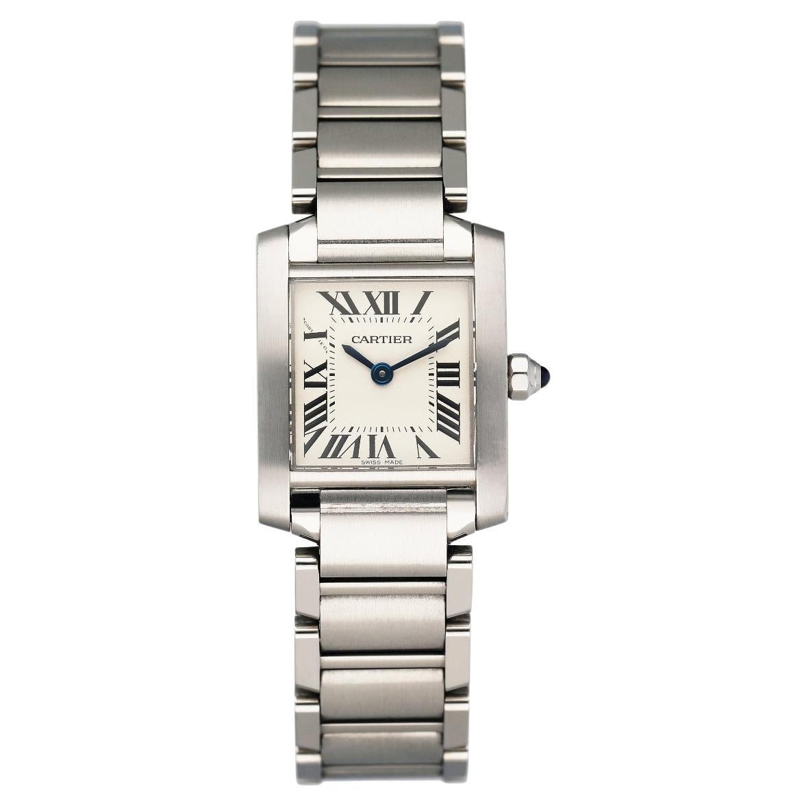 Cartier Tank Francaise 3217 Stainless Steel Ladies Watch