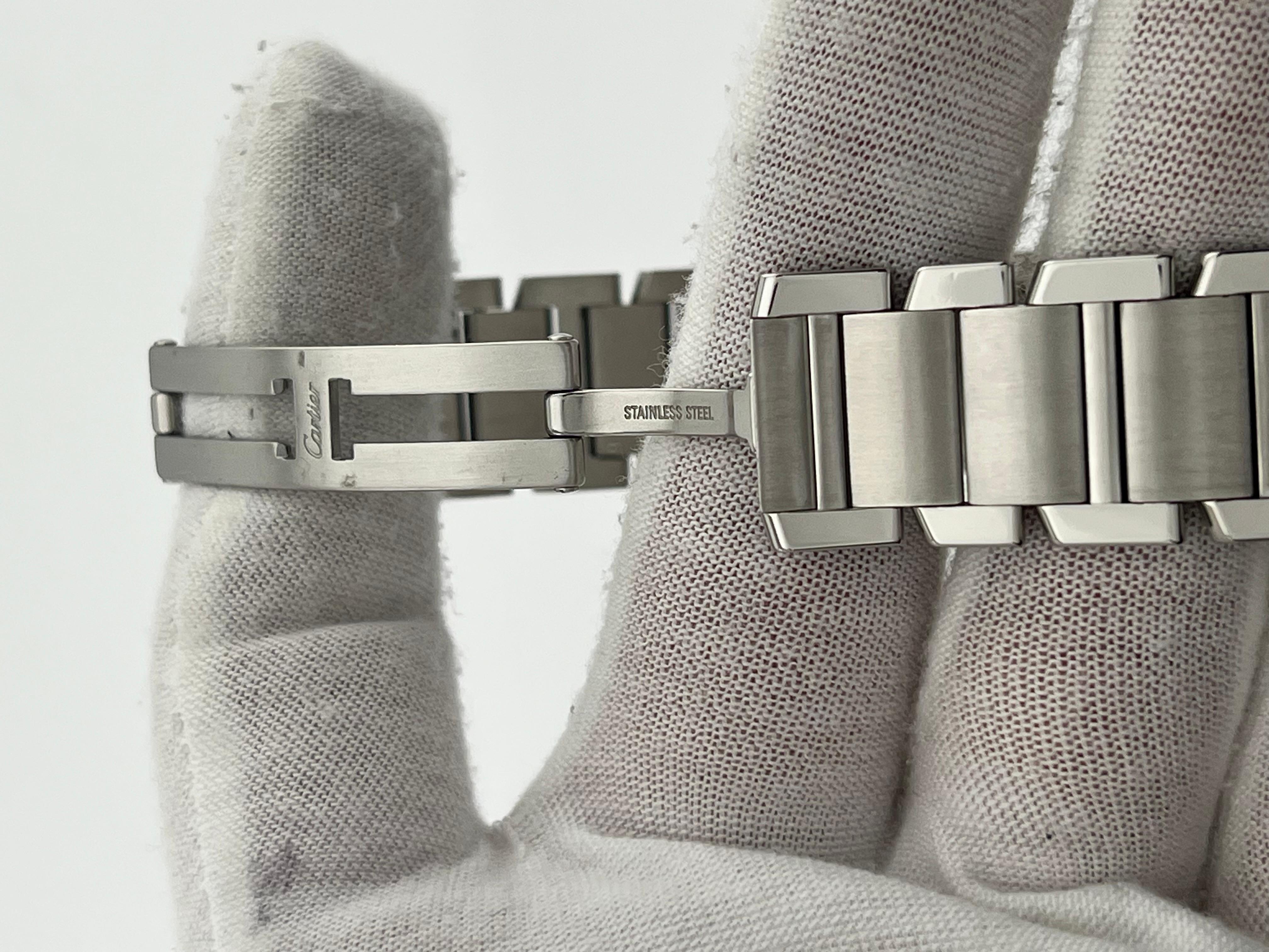 Cartier Tank Française Automatic 2302 W51002Q3 Stainless Steel Box Papers 7