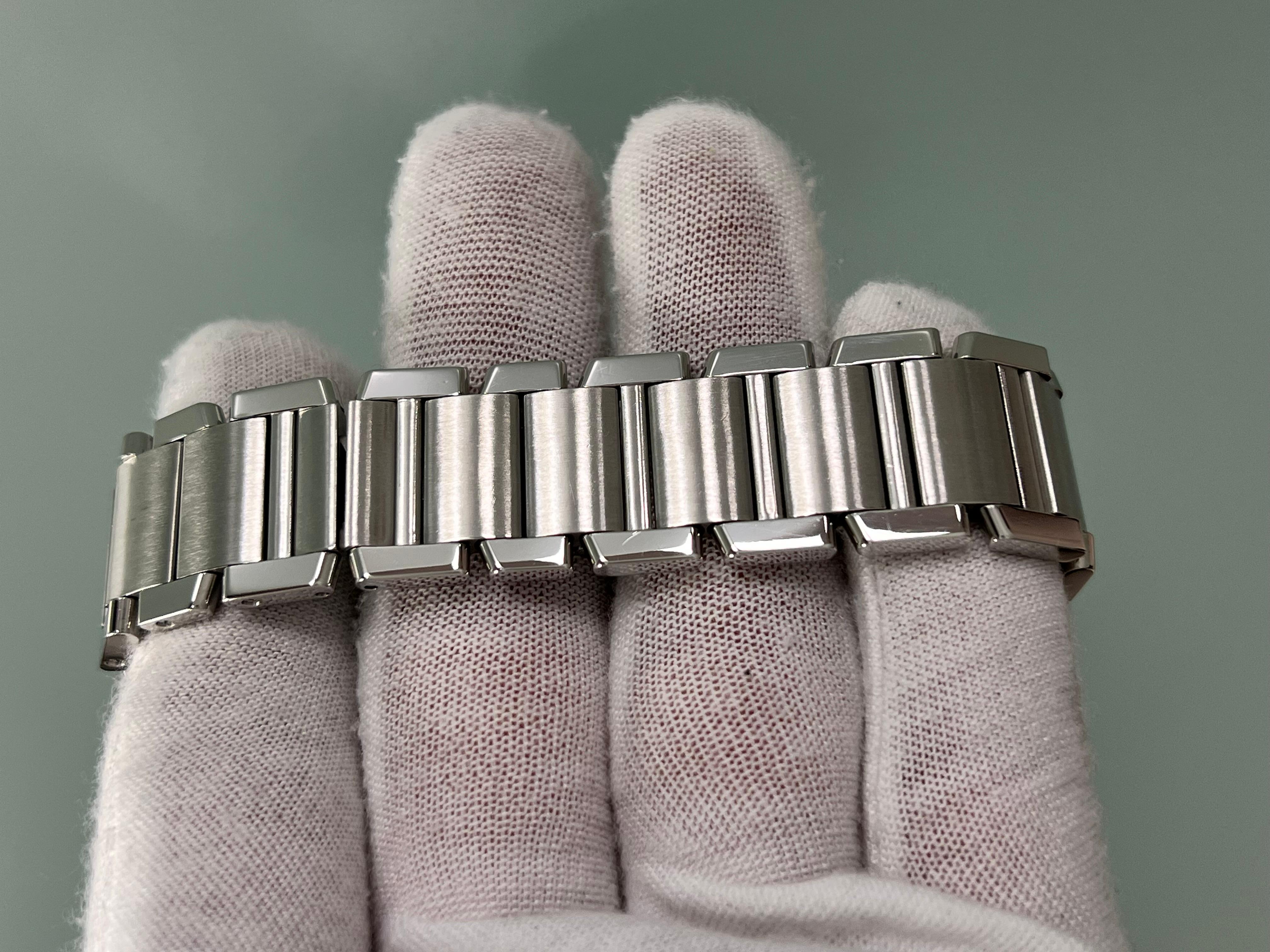 Cartier Tank Française Automatic 2302 W51002Q3 Stainless Steel Box Papers 5
