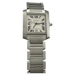 Cartier Tank Française Automatic 2302 W51002Q3 Stainless Steel Box Papers