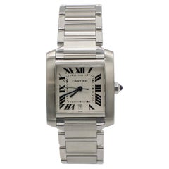 Cartier Tank Francaise  Automatic Stainless Steel Watch Reference 2302