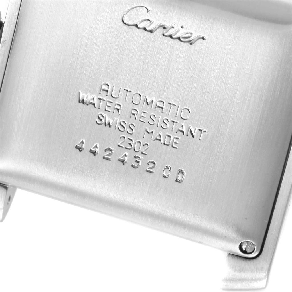 Women's or Men's Cartier Tank Francaise Blue Hands Automatic Men’s Watch W51002Q3 For Sale