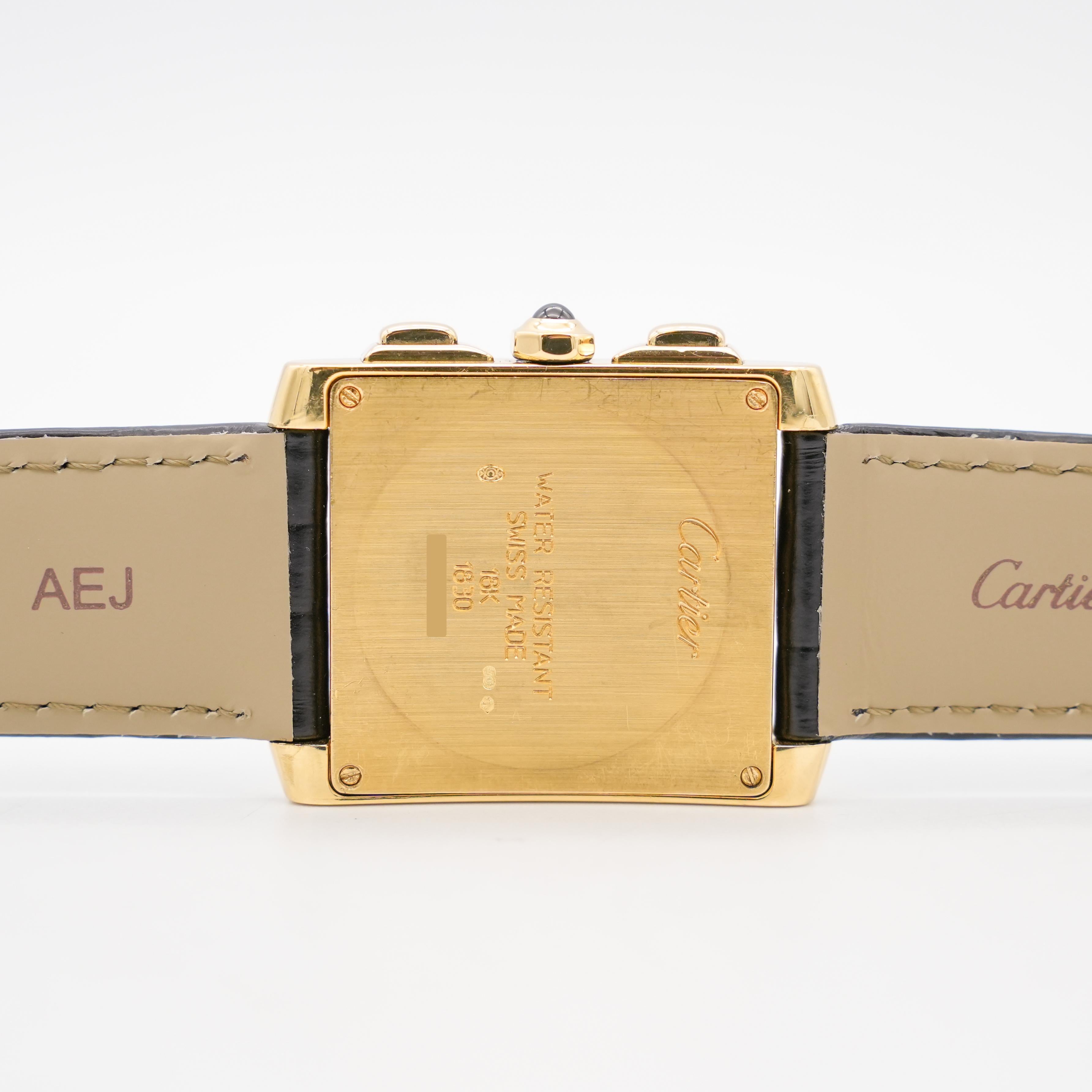 Women's or Men's Cartier Tank Française Certified 1830 For Sale