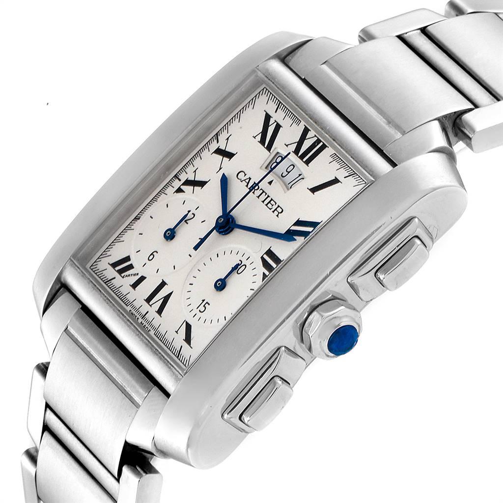 Cartier Tank Francaise Chrongraph Steel Men's Watch W51024Q3 2