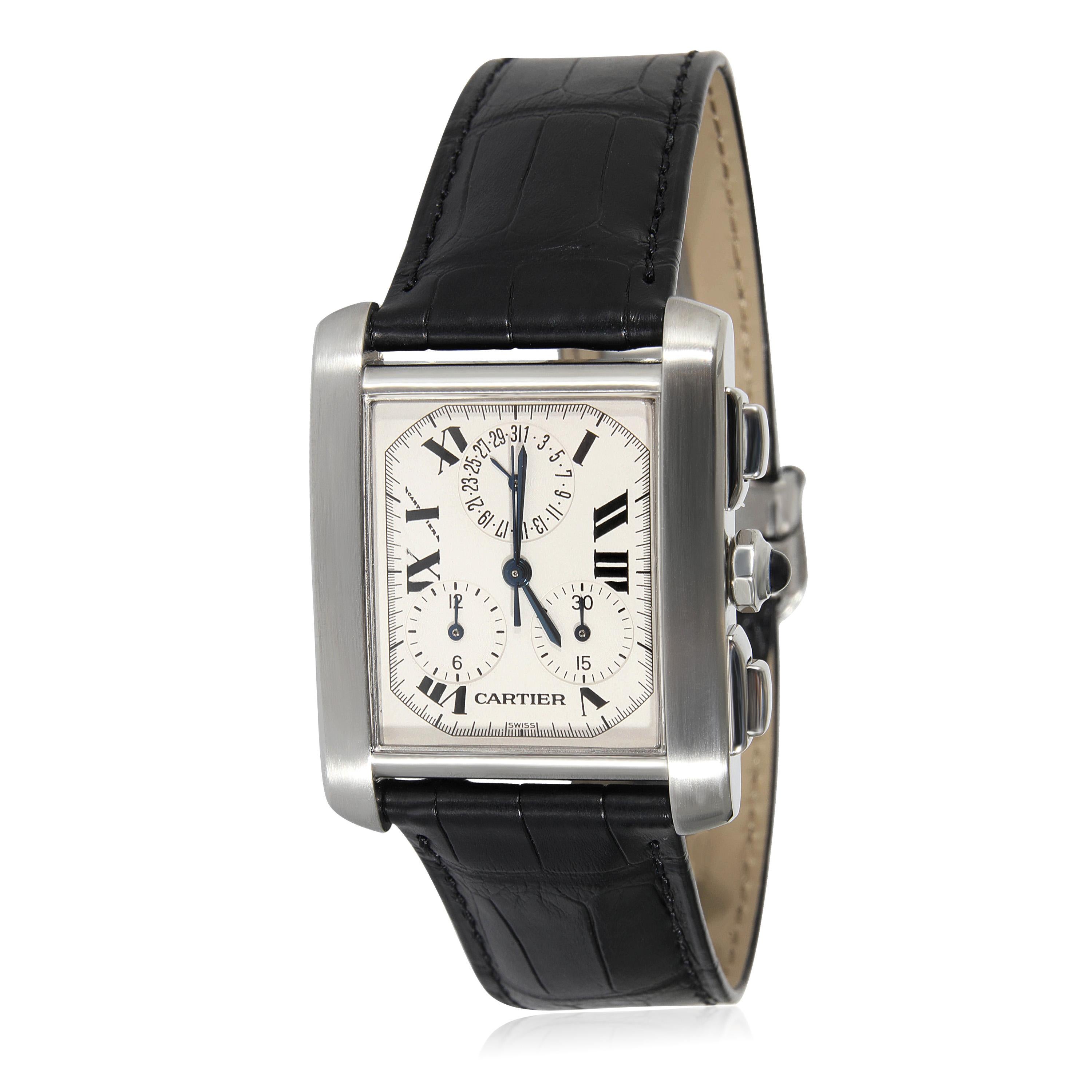 Cartier: Unisex-Uhr Tank Francaise Chronoflex 2303  Rostfreier Stahl 2