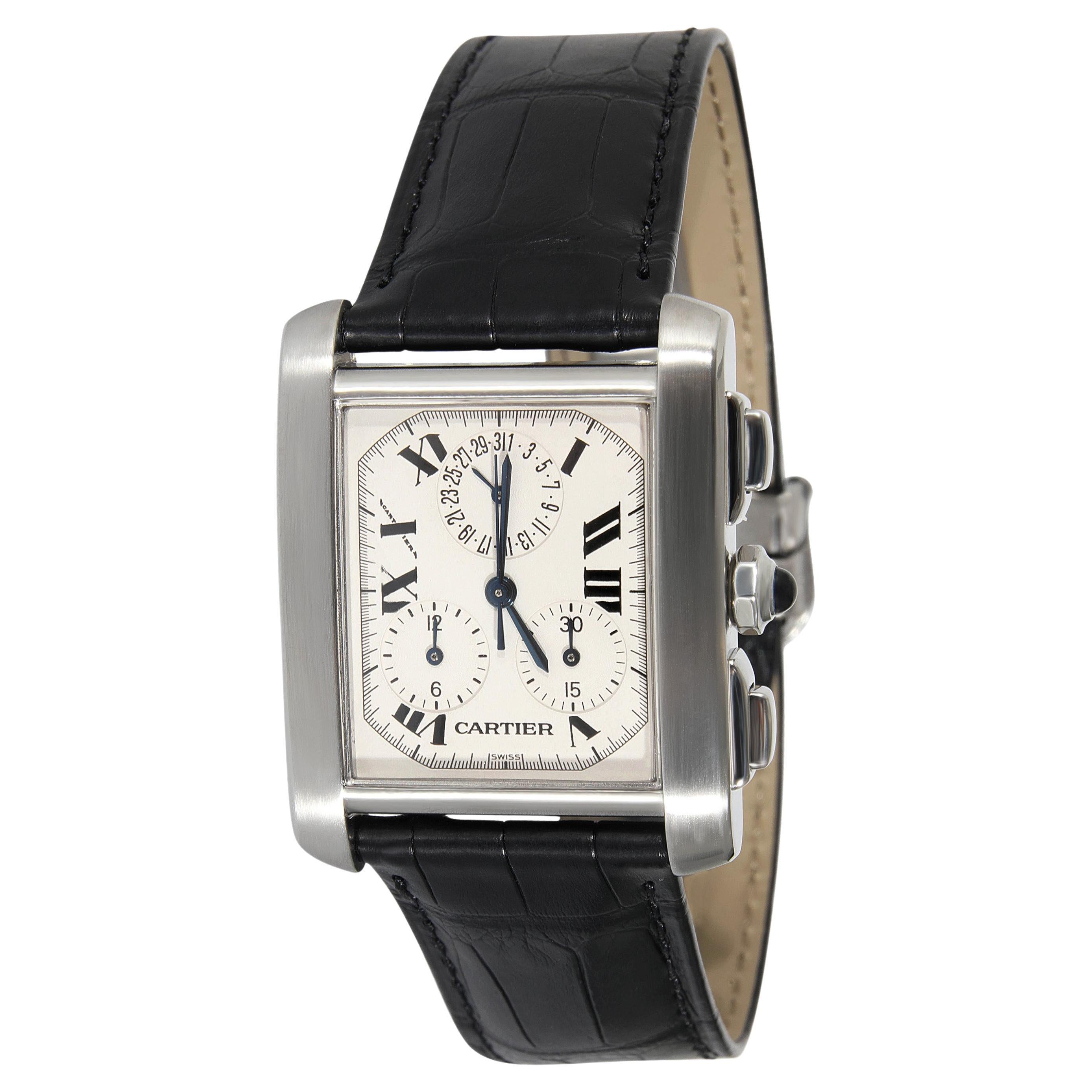 Cartier: Unisex-Uhr Tank Francaise Chronoflex 2303  Rostfreier Stahl