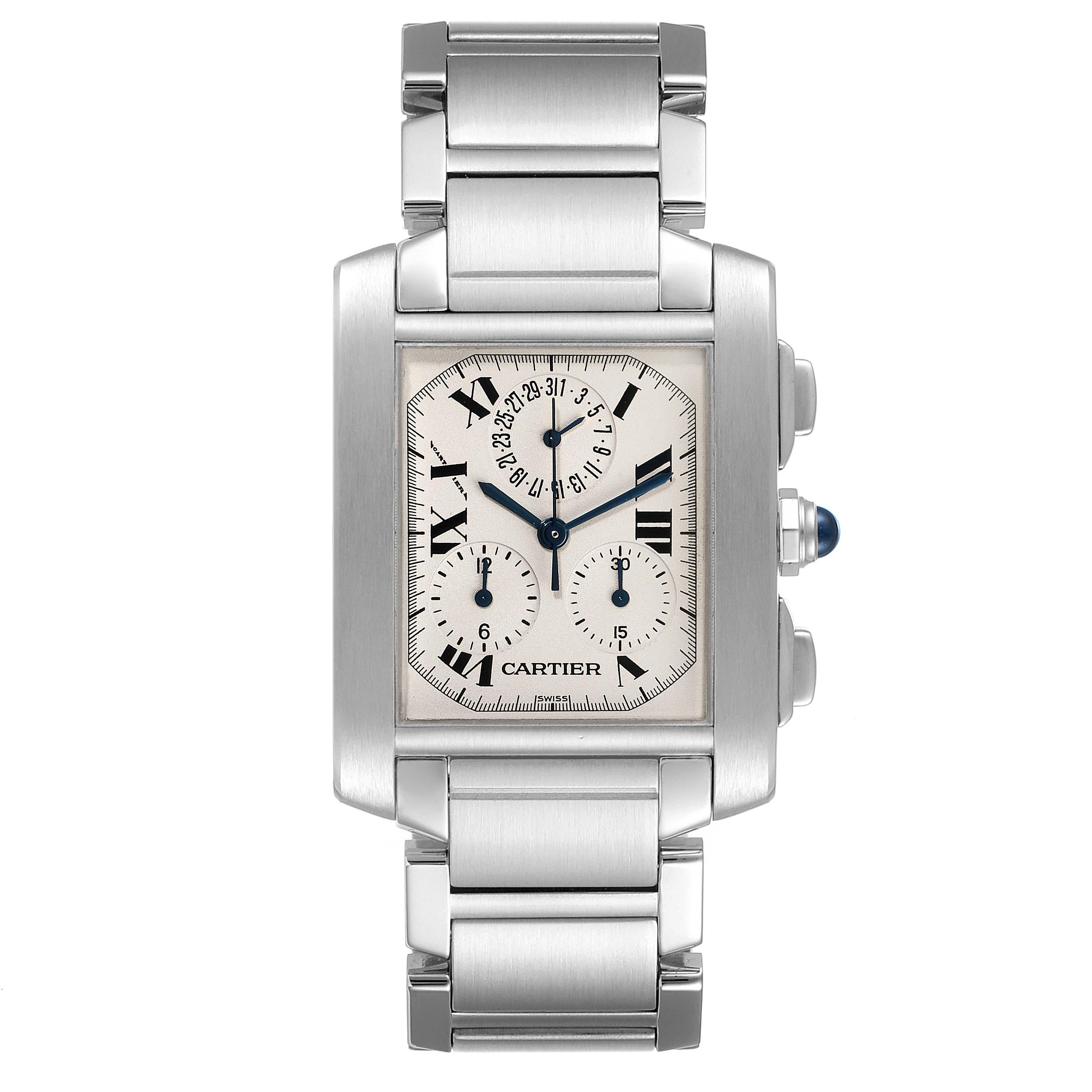 cartier tank chronograph mens