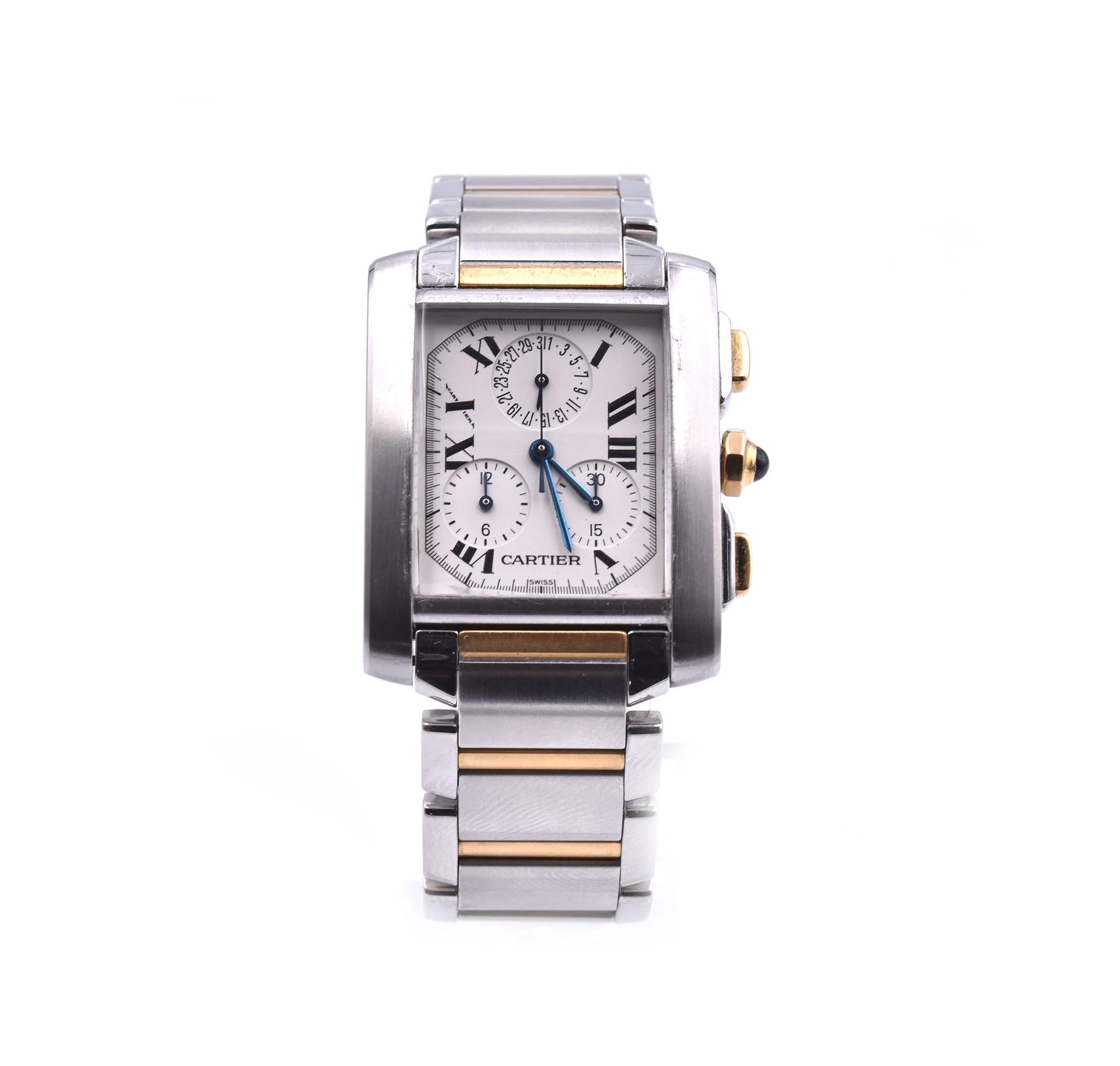 Cartier Tank Francaise Chronoflex Two-Tone Watch Ref. 2303