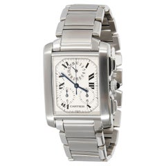 Used Cartier Tank Francaise Chronoflex W51001Q3 Men's Watch in  Stainless Steel