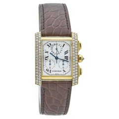 Cartier Tank Francaise Chronoflex Yellow Gold Watch Cartier Tank Francaise Chronoflex Yellow Gold Watch