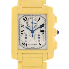 Cartier Tank Francaise Chronograph 18 Karat Yellow Gold Watch W50005R2