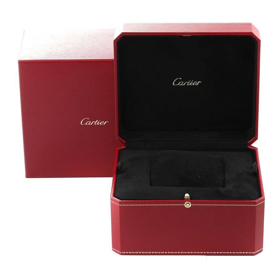 Cartier: 18 Karat Gelbgold Herrenuhr Tank Francaise mit Chronograph W5000556 im Angebot 7