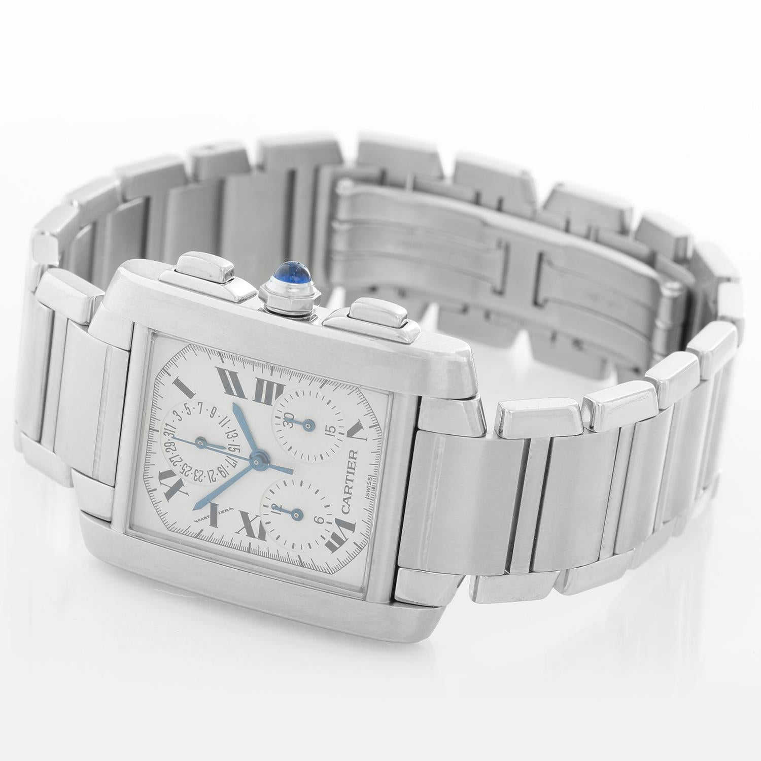 Cartier Tank Francaise Chronograph Men's Watch W51001Q3 1