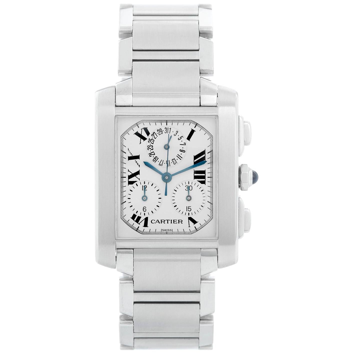 Cartier Tank Francaise Chronograph Men's Watch W51001Q3