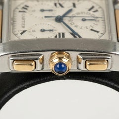 Cartier Tank Française Chronograph Stainless Steel and Yellow Gold Wrist Watch