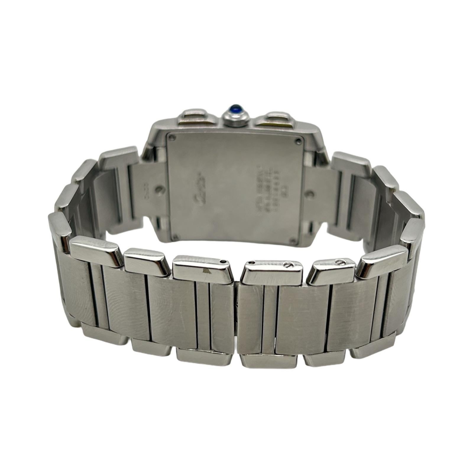 Femenino o masculino Cartier Tank Francaise Cronógrafo Acero Inoxidable Ref. 2303 en venta