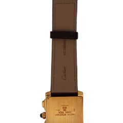 Cartier Tank Francaise Chronograph XL 1830 18K Gold Leather Watch