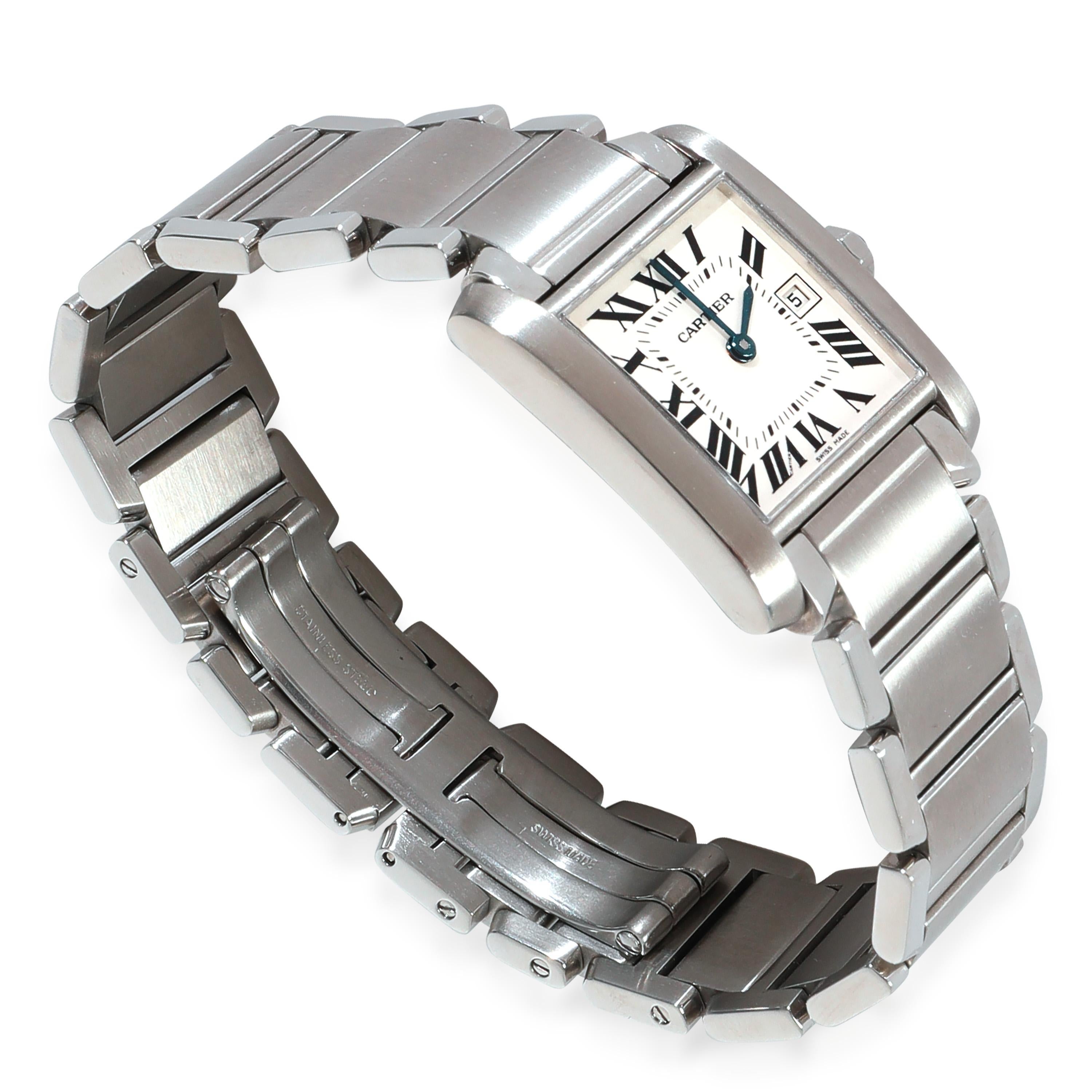 Cartier Tank Francaise de Cartier W51011Q3 Women's Watch in  Stainless Steel 1