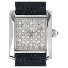TANK FRANCAISE 25 STEEL DIAMOND BEZEL WHITE DIAL