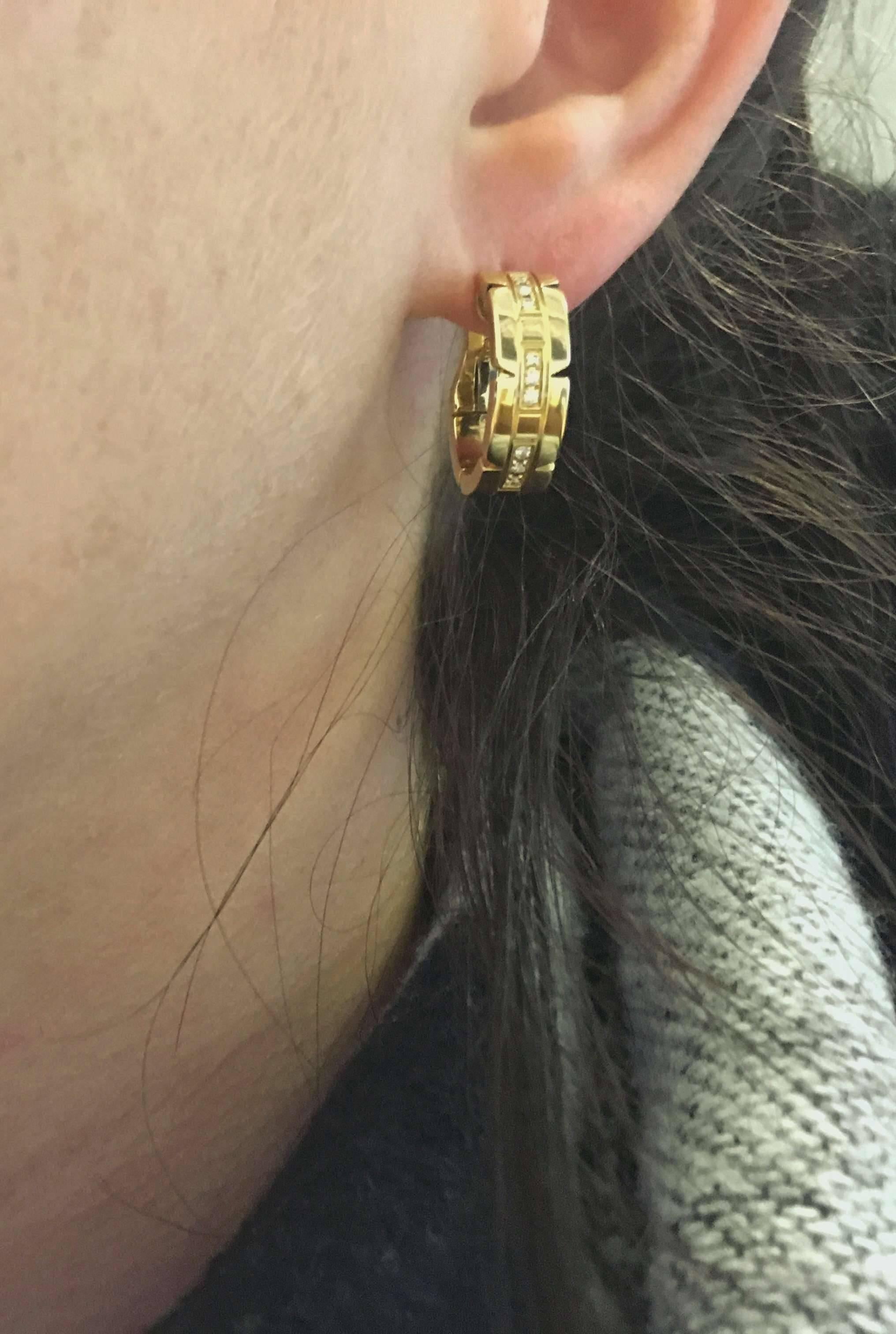 cartier tank francaise earrings