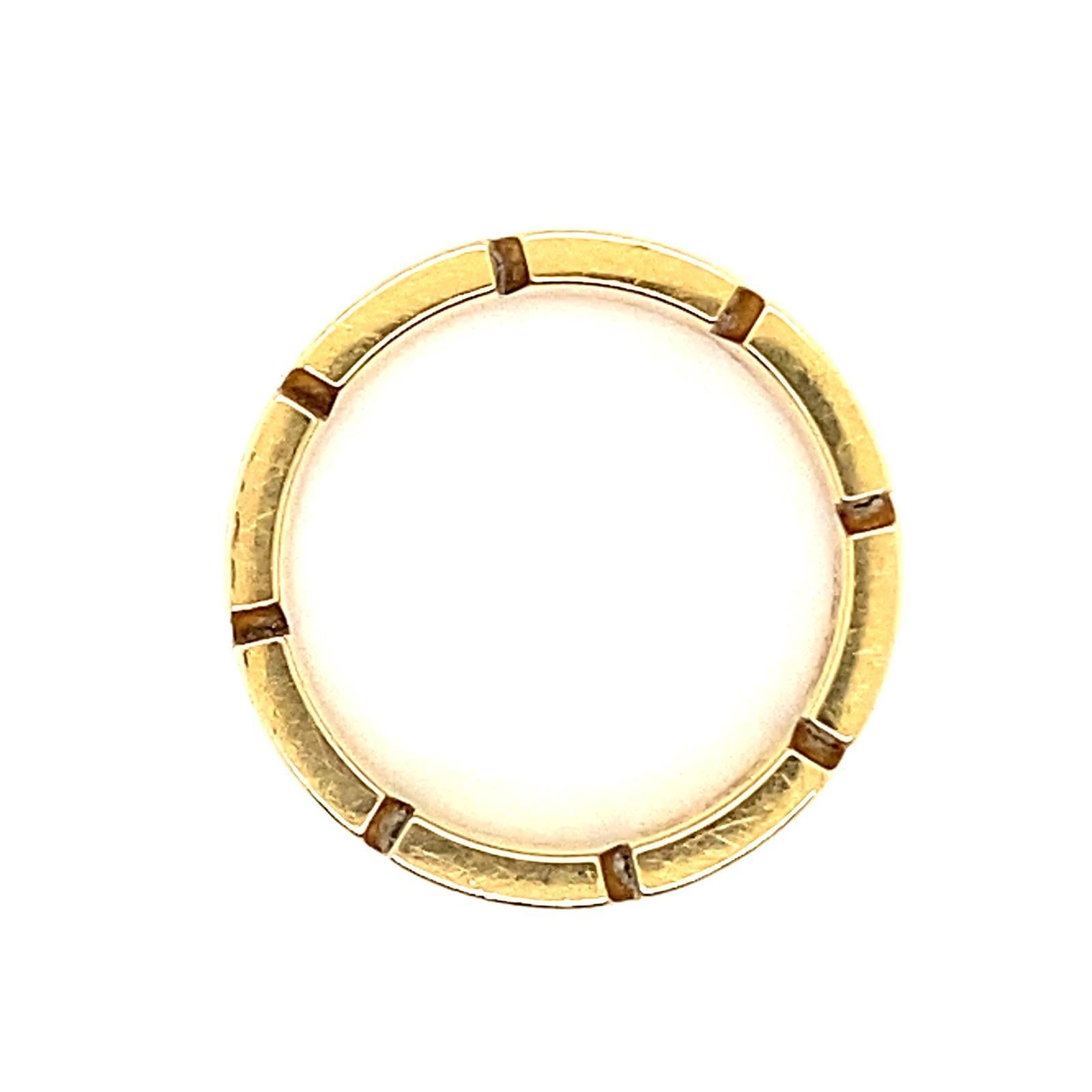 Cartier Tank Francaise Diamantbesetzter Ring aus 18 Karat Gold im Angebot 1