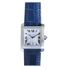 Cartier Tank Française GM Stainless Steel Automatic Unworn Full Set