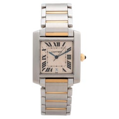 Cartier Tank Française, Gold / Stahl, 'Large', hervorragender Zustand