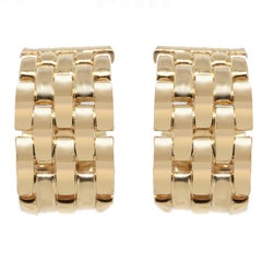 Cartier Tank Francaise Hoop Clip-On Earrings