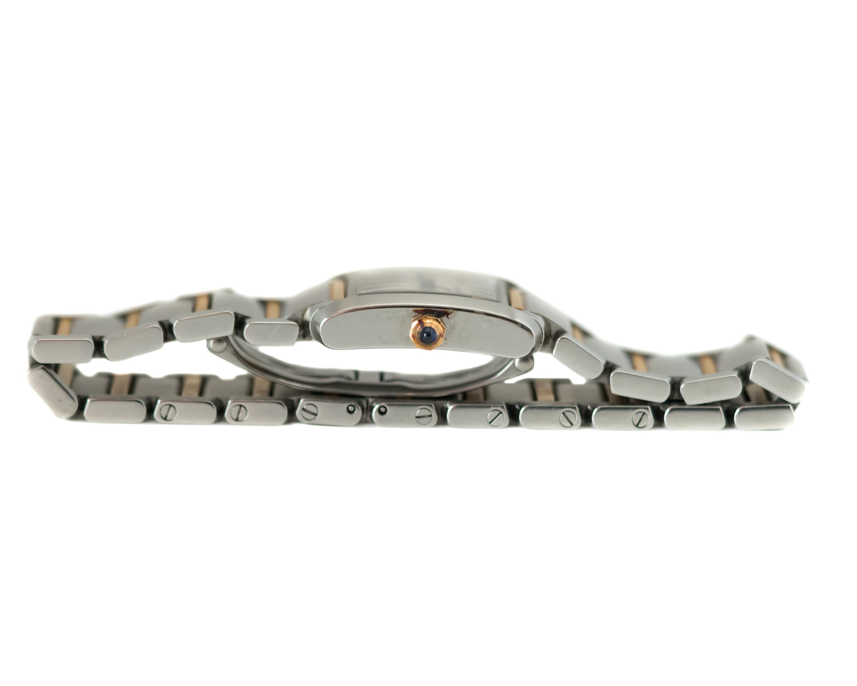 Cartier Tank Française Ladies 18 Karat Gold Two-Tone Wristwatch 1