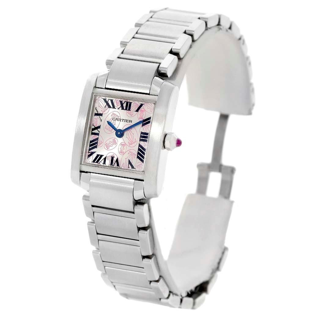 Women's Cartier Tank Francaise Ladies Steel Limited Edition Watch W51031Q3 For Sale