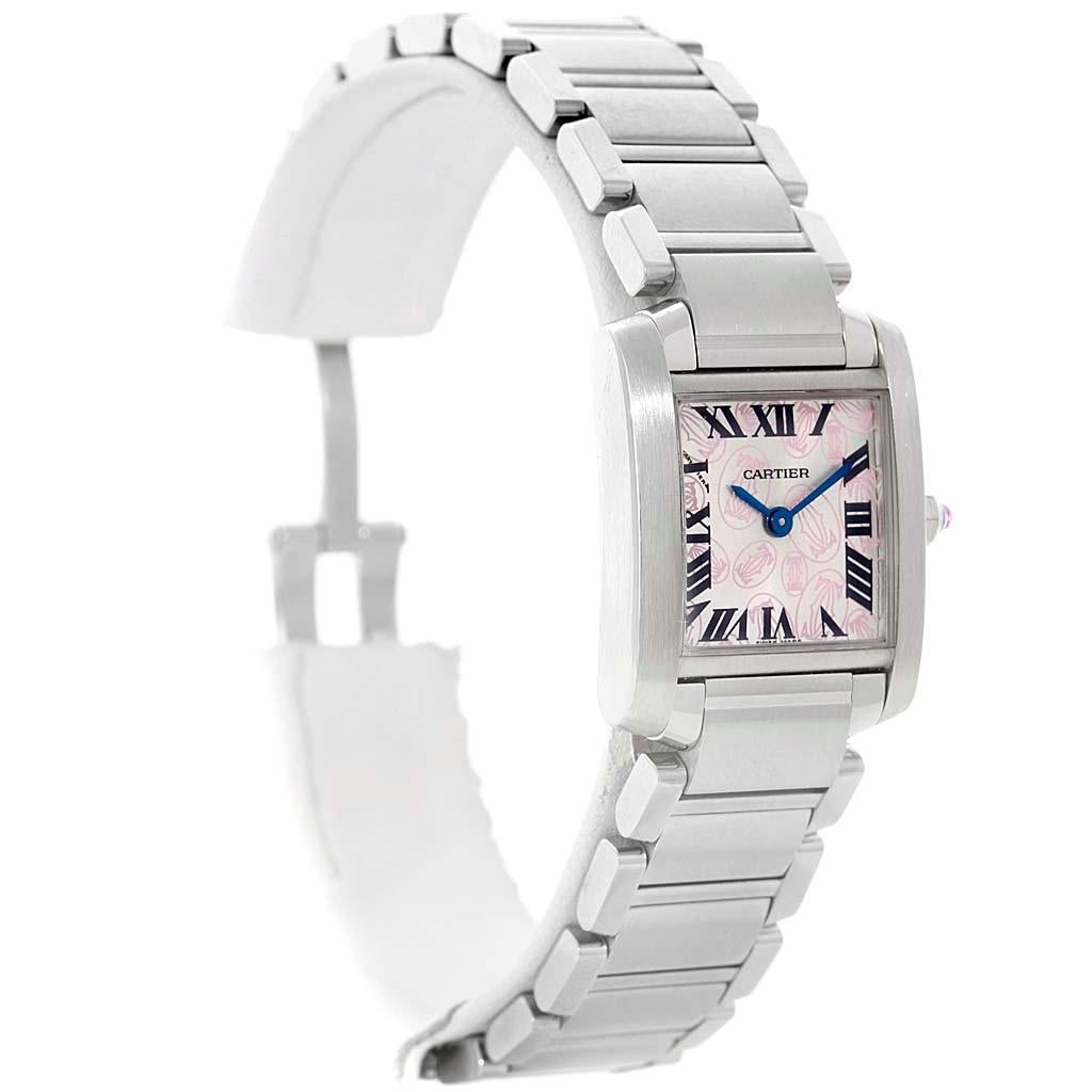 Cartier Tank Francaise Ladies Steel Limited Edition Watch W51031Q3 For Sale 1